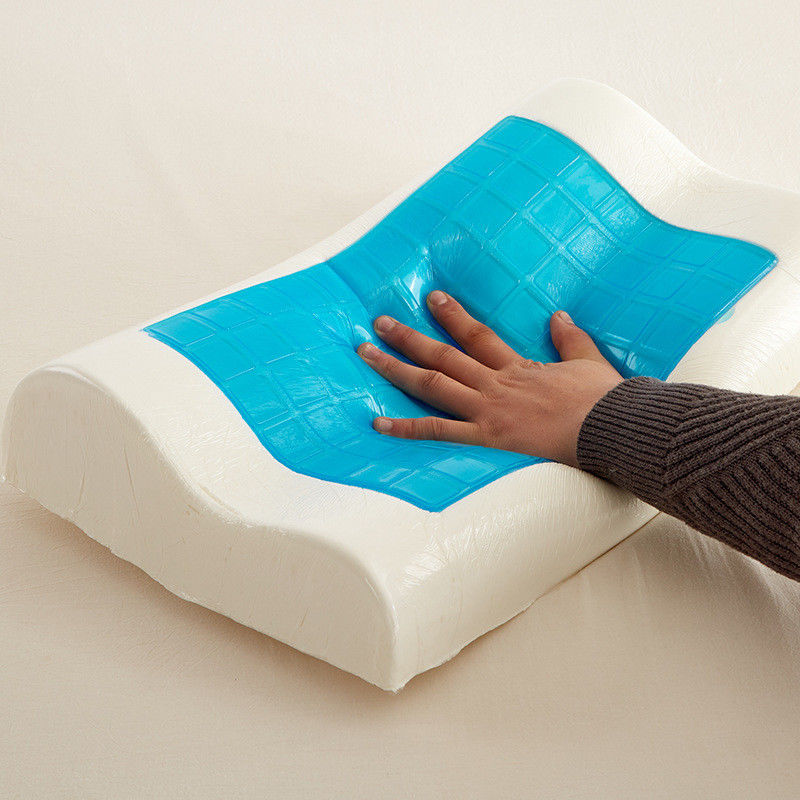 Memory Foam Pillow with Cooling Gel Orthopedic Pillow for Side Back and Stomach Sleepers