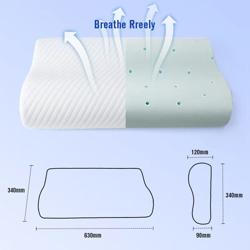 New Bed Side Back Stomach Sleepier Orthopedic Pillow Cervical Bamboo Contour Ergonomic Memory Foam Pillow Orthopedic Head