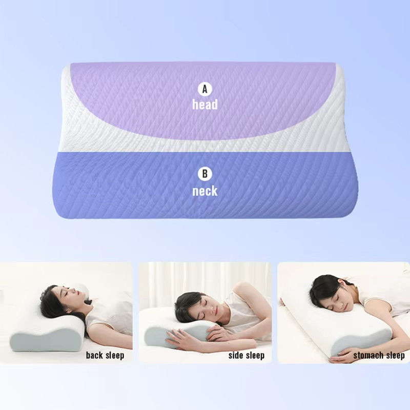 New Bed Side Back Stomach Sleepier Orthopedic Pillow Cervical Bamboo Contour Ergonomic Memory Foam Pillow Orthopedic Head
