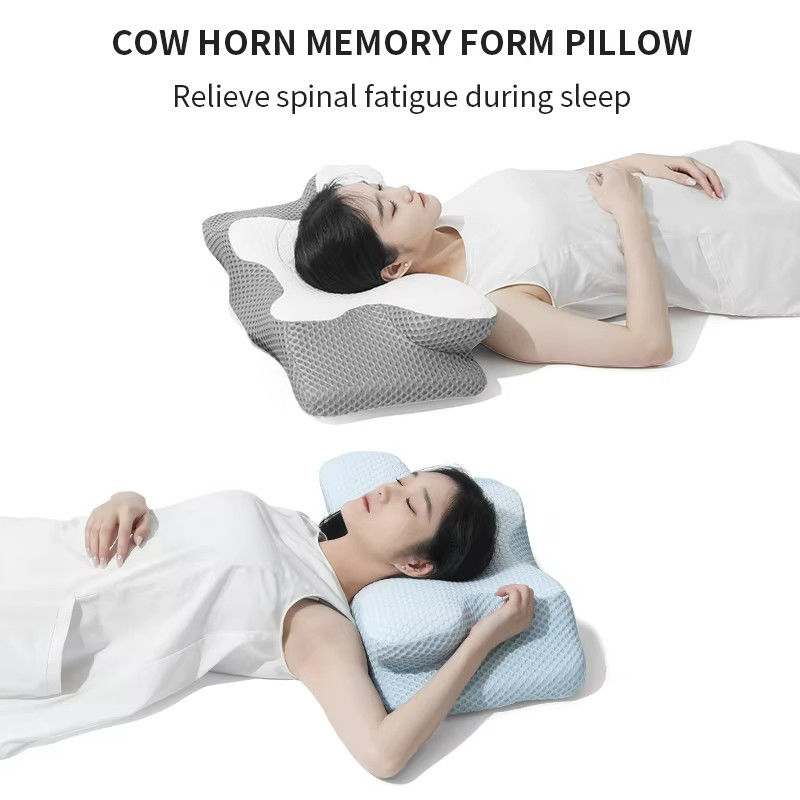 Pulatree Ergonomic Cervical Pillow For Sleeping Orthopedic Support Pillows Odorless Contour Neck Pain Memory Foam Pillow
