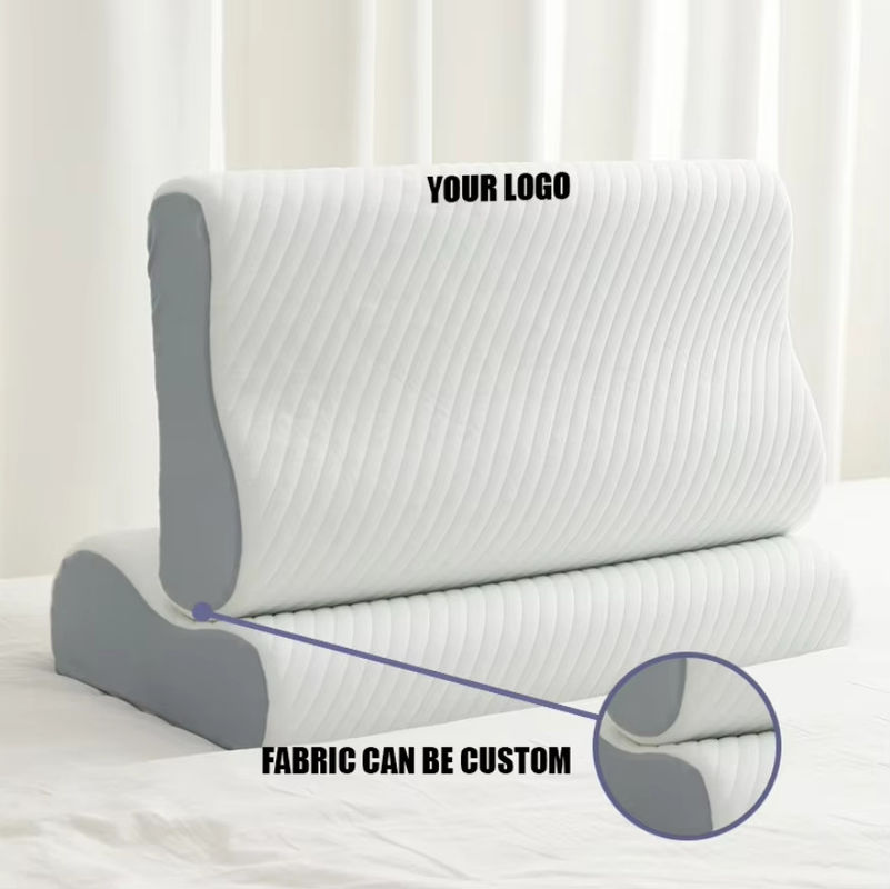 Removable Cover Ergonomic Wave Orthopedic Bed Cervic Pillow Soft Memory Foam Pillow for Sleeping