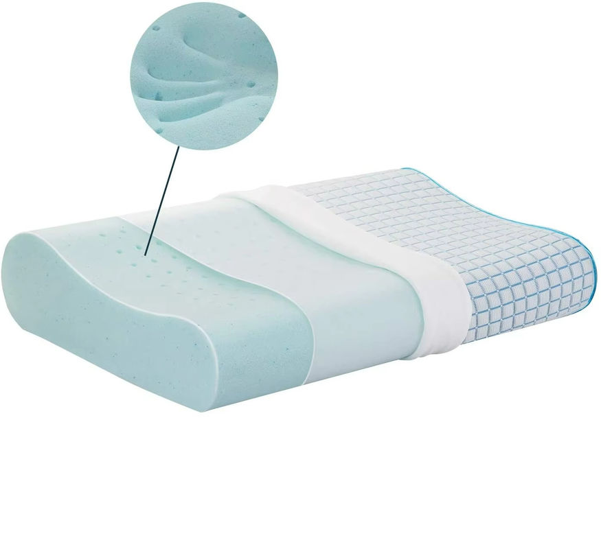 Contoured Memory Foam Pillow Durable and Customizable for Home Hotel Hospital and School . Fits Body Curve