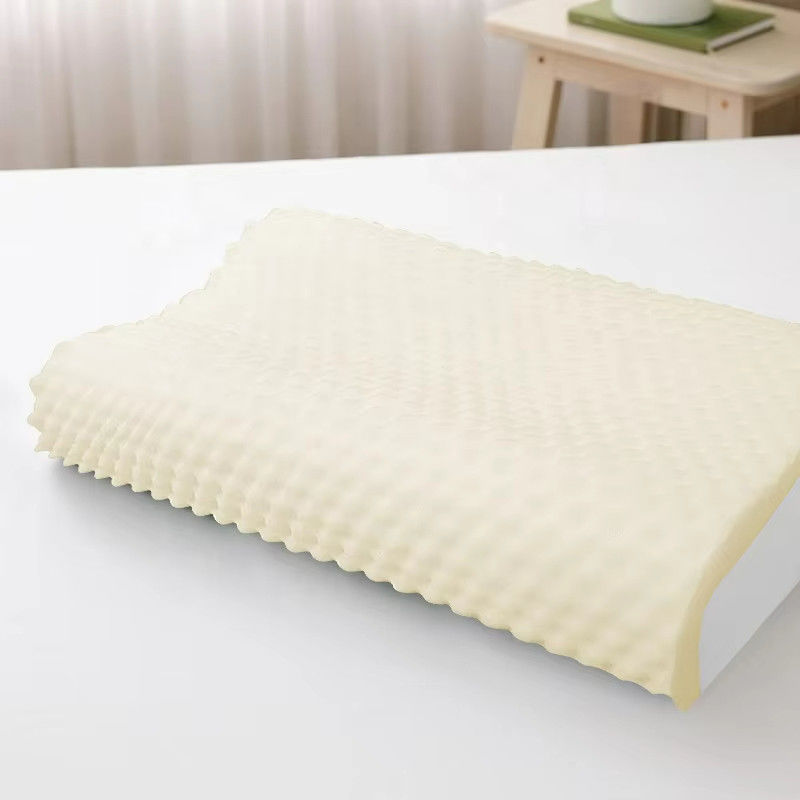 Bamboo Fabric Fiber Pillow Memory Foam Neck Contour Orthopedic Cervical Sleep Pillow