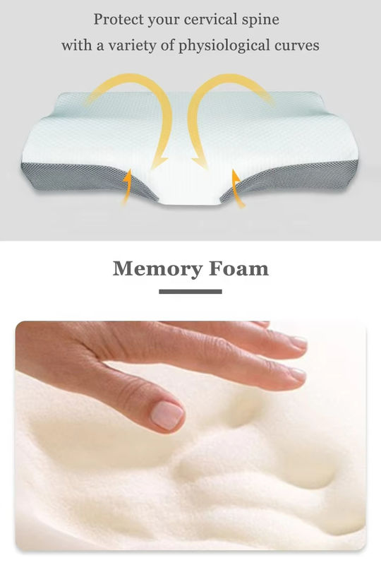 Manufacturer custom twin queen king size contour adjustable memory foam memory wholesale orthopedic pillow for neck pain