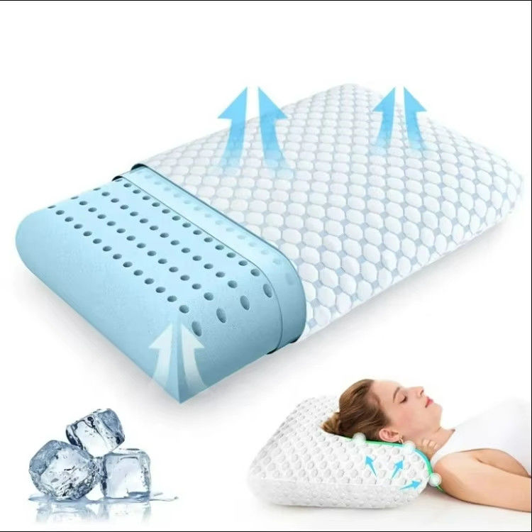 Soft Ergonomic Cooling Pillow Cervical Orthopedic Memory Foam Pillow For Comfortable Sleep