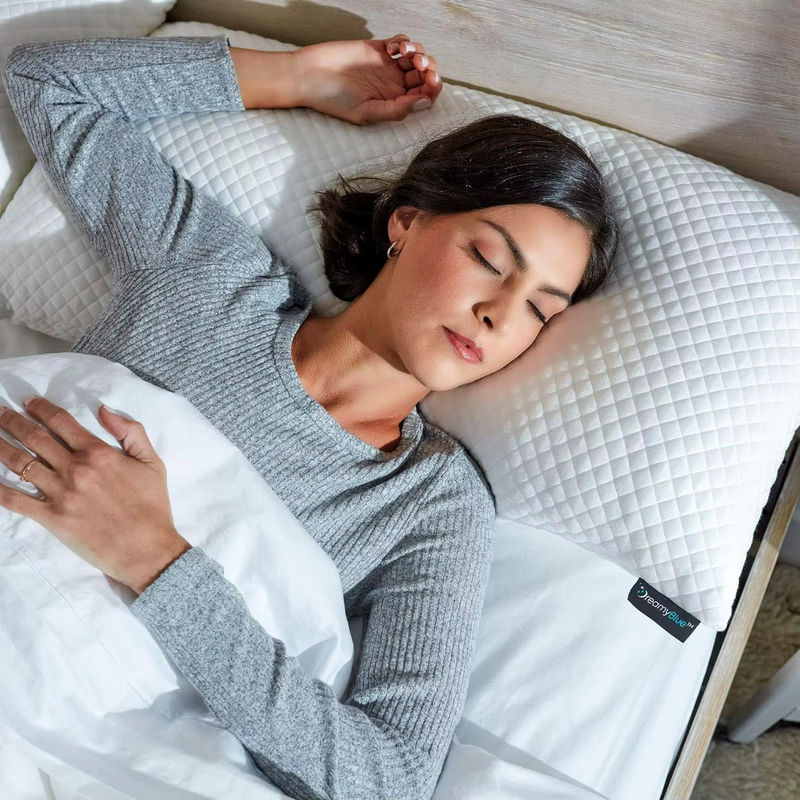 Infused Shredded Gel Cooling Pillow Memory Foam For Back And Side Sleeper