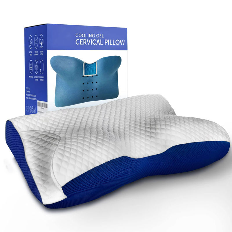 Orthopedic Contour Neck Support Cooling Pillow Custom Ergonomic Memory Foam Pillow