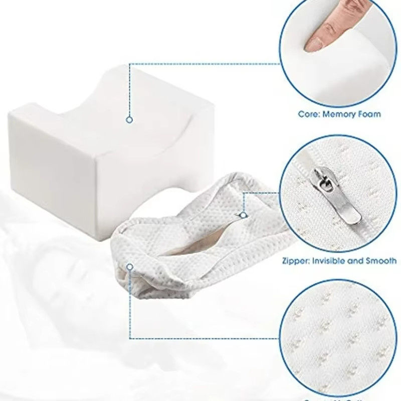 Orthopedic Sciatica Cushy Form Knee Pillow Align Spine Lightweight And Portable