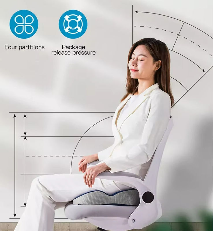 Comfortable Memory Foam Seat Cushion For Office Memory Foam Wheelchair Pad