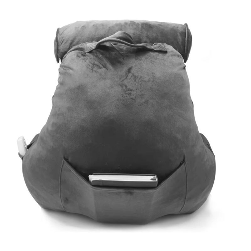 Memory Foam Reading Backrest Pillow Large Pregnancy Wedge With Arms For Bed