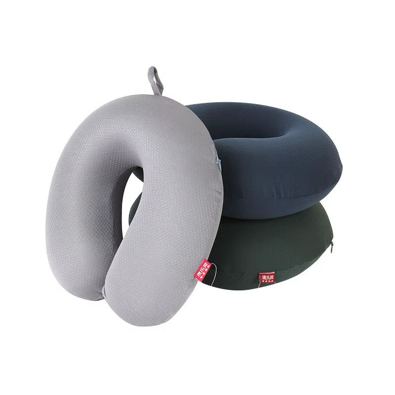 Space Saving U Shape Travel Pillow Business Style Easy To Maintain U Neck Pillow