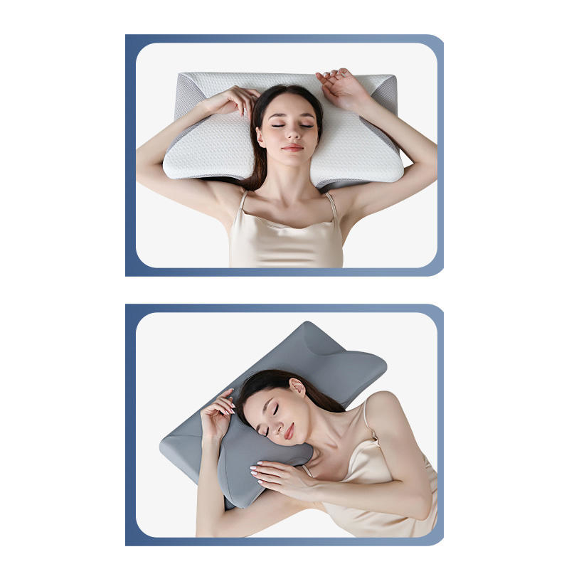 Curved Responsive Polyurethane Pillow Suitable For Back And Side Sleepers with Ergonomic Design